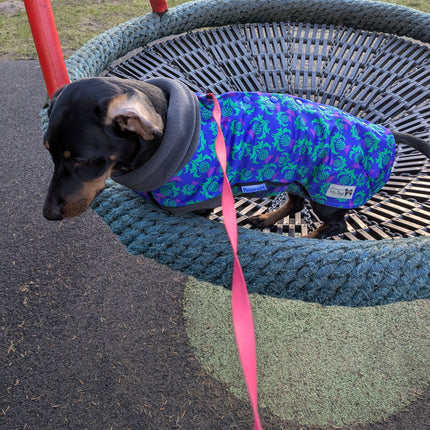 Thistle McTog - Waterproof Microfleece Dog Coat - Back Poppers