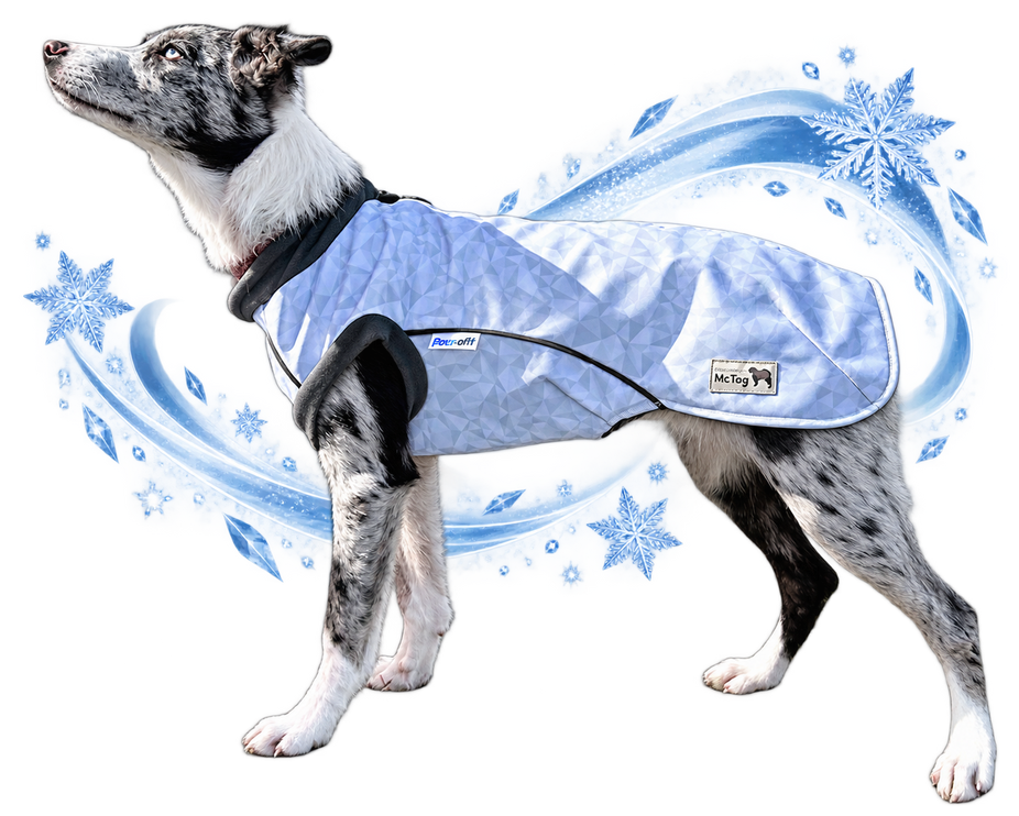 Arctic Drift McTog - Microfleece Waterproof Dog Jacket - Step In Poppers