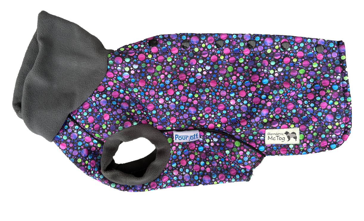 Bubbalicious McTog - Waterproof Microfleece Dog Sweater - Back Poppers