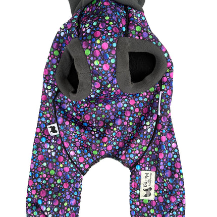 Bubbalicious McTog - Waterproof Microfleece Dog Sweater - Back Poppers