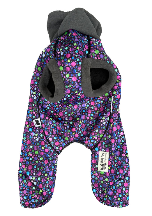 Bubbalicious McTog - Waterproof Microfleece Dog Sweater - Back Poppers
