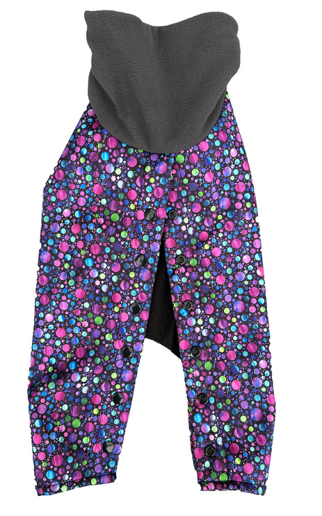 Bubbalicious McTog - Waterproof Microfleece Dog Sweater - Back Poppers