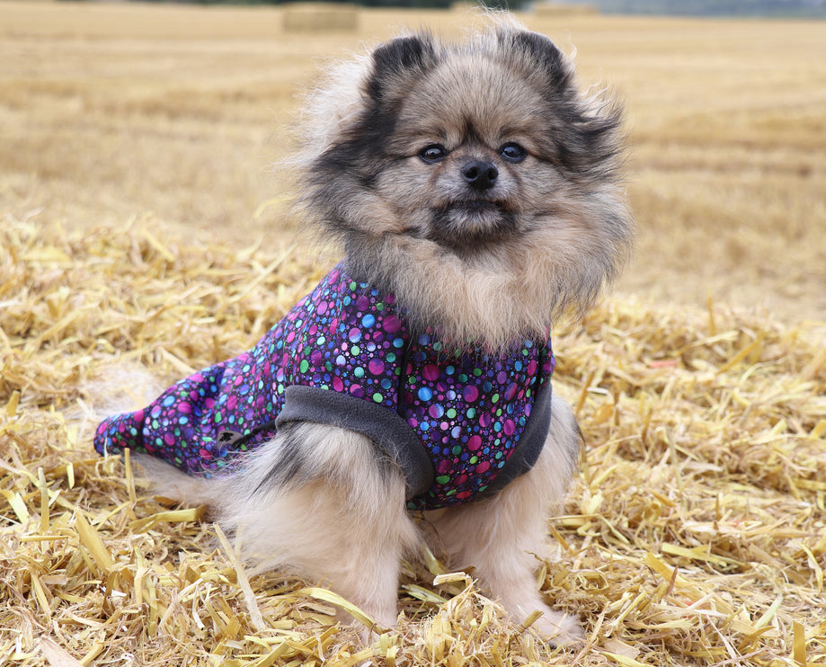 Bubbalicious McTog - Waterproof Microfleece Dog Sweater - Back Poppers