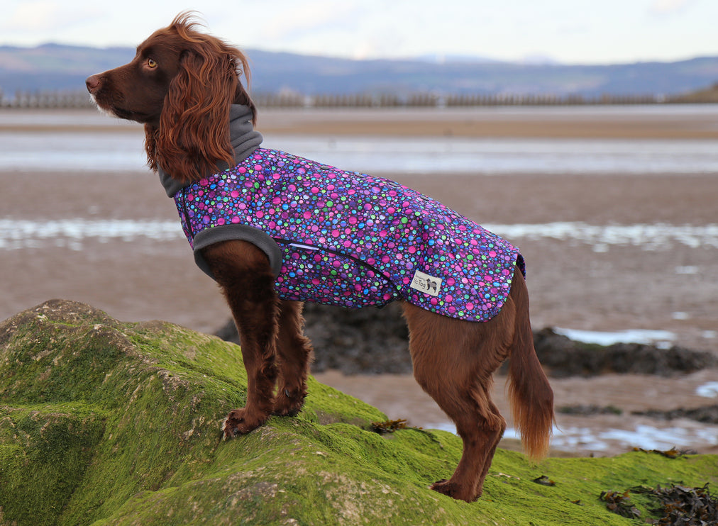 Bubbalicious McTog - Waterproof Microfleece Dog Sweater - Back Poppers