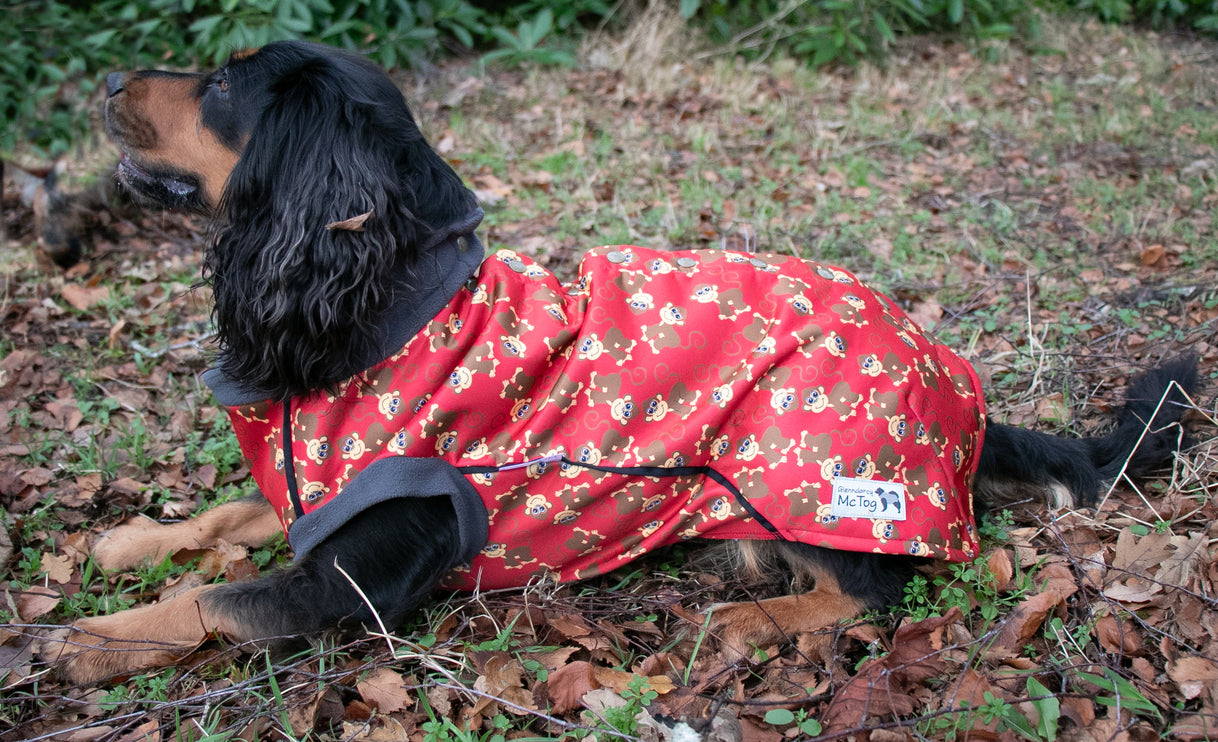 Monkey Business McTog - Microfleece Waterproof Dog Jacket - Step In Poppers