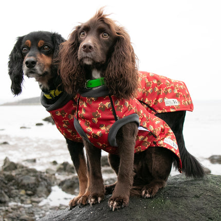 Monkey Business McTog - Microfleece Waterproof Dog Jacket - Step In Poppers