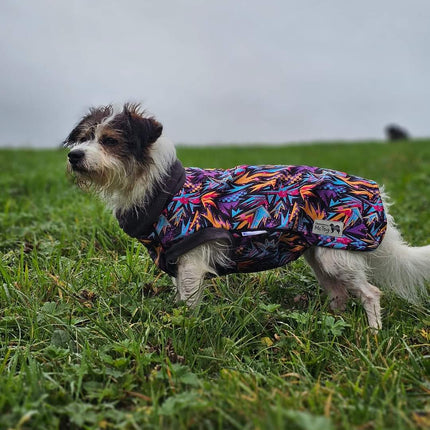 Funky Waterproof Microfleece McTog Dog Jumper - Poppers - Only Sizes 0, 2, 3 Deep, Size 4