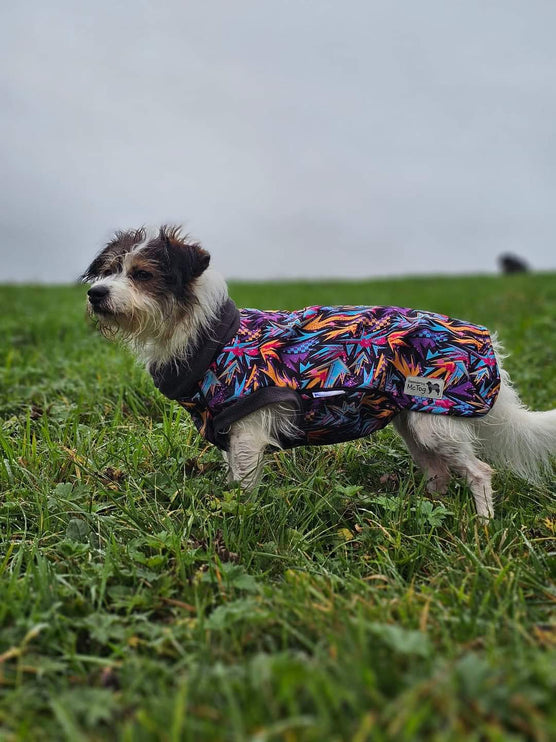 Funky Waterproof Microfleece McTog Dog Jumper - Poppers - Only Sizes 0, 2, 3 Deep, Size 4
