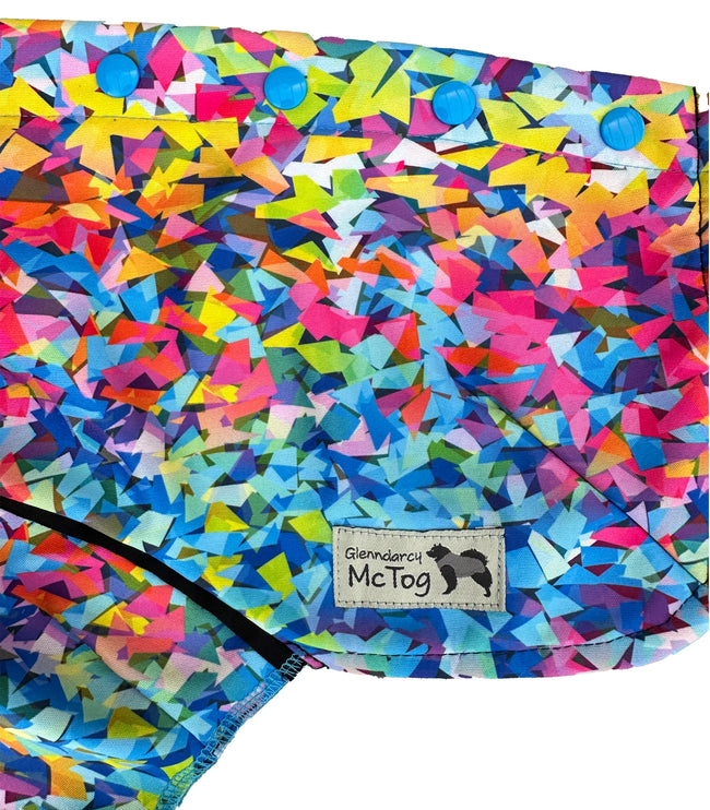 Razzle Dazzle McTog - Waterproof Microfleece Dog Jumper - Step In Poppers
