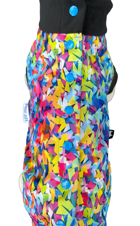 Razzle Dazzle McTog - Microfleece Waterproof Dog Sweater - Step In Poppers