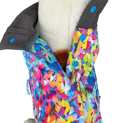 Razzle Dazzle McTog - Waterproof Microfleece Dog Jumper - Step In Poppers