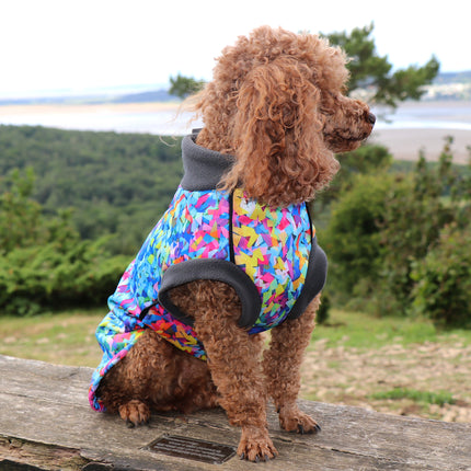Razzle Dazzle McTog - Waterproof Microfleece Dog Jumper - Step In Poppers