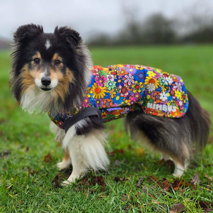 Flower Power McTog - Microfleece Waterproof Dog Jumper - Step In Poppers