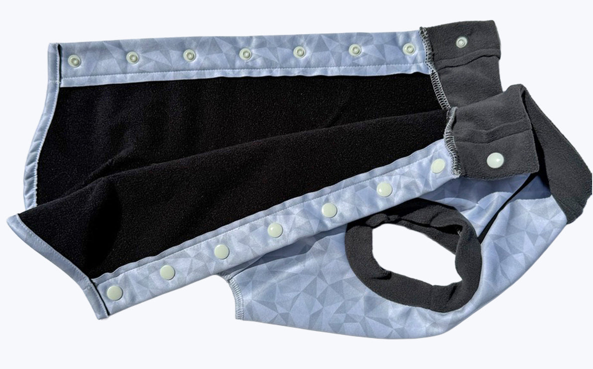 Arctic Drift McTog - Microfleece Waterproof Dog Jacket - Step In Poppers