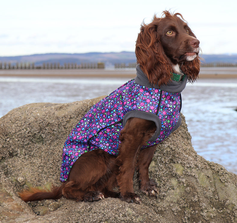 Bubbalicious McTog - Microfleece Waterproof Dog Sweater - Back Poppers