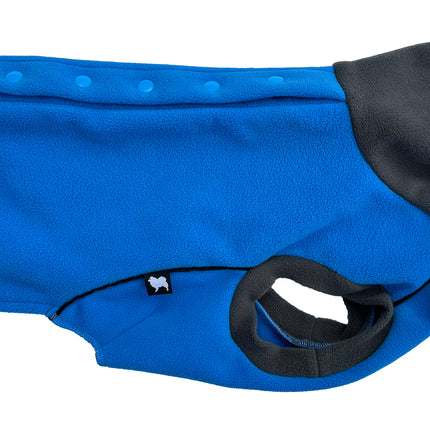 Cobalt Blue Double Layer waterproof microfleece McTog -  Back Poppers