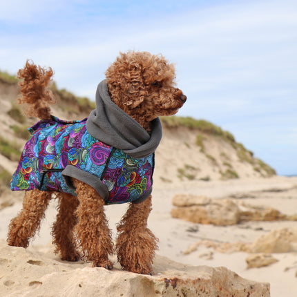 Dreamer McTog - Waterproof Microfleece Dog Coat - Back Poppers