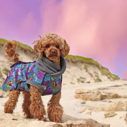 Dreamer McTog - Waterproof Microfleece Dog Coat - Back Poppers
