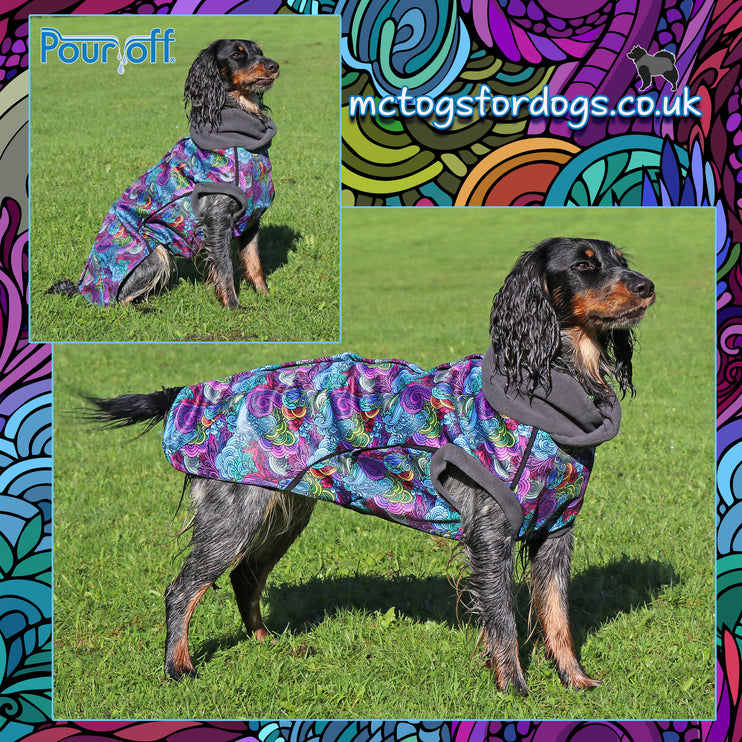 Dreamer McTog - Microfleece Waterproof Dog Coat - Back Poppers