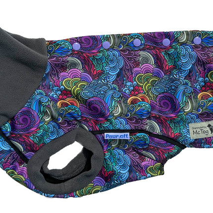 Dreamer McTog - Waterproof Microfleece Dog Coat - Back Poppers