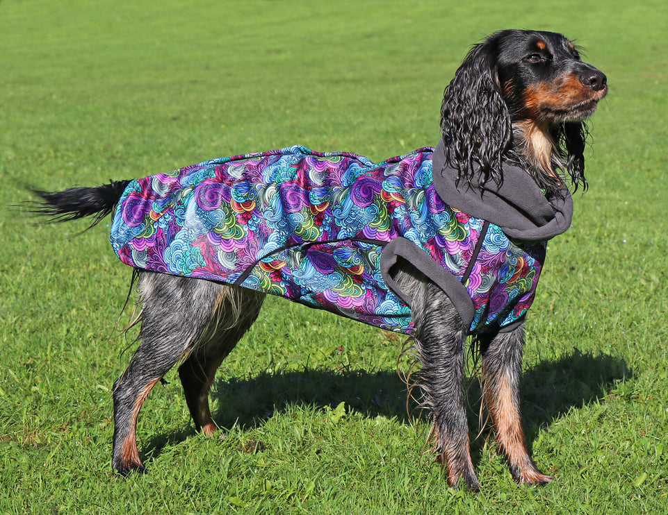 Dreamer McTog - Microfleece Waterproof Dog Coat - Back Poppers