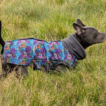 Dreamer McTog - Microfleece Waterproof Dog Coat - Back Poppers