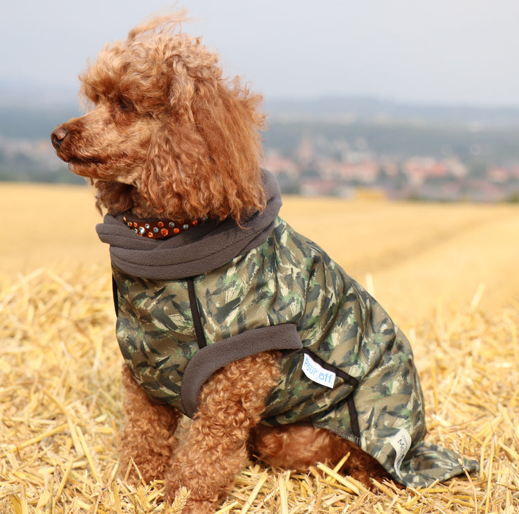 Earth Echo McTog - Microfleece Waterproof Dog Jumper - Step In Poppers