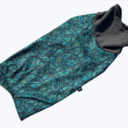 Sea Fern McTog -  Pullover Microfleece Waterproof Dog Jumper - Size 2 Deep to 5