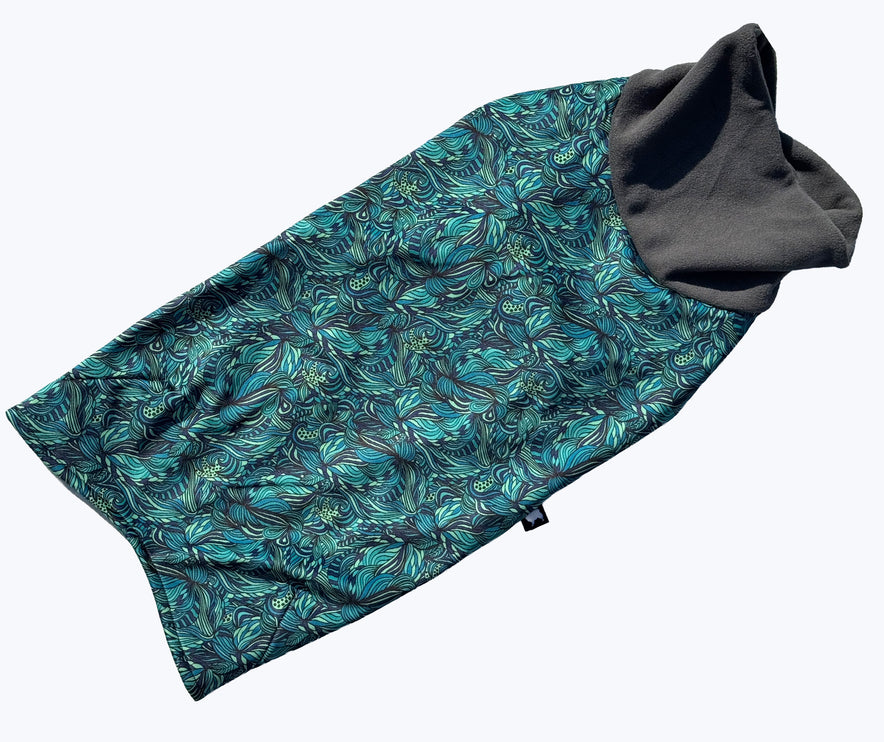 Sea Fern McTog -  Pullover Microfleece Waterproof Dog Jumper - Size 2 Deep to 5