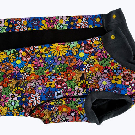 Flower Power McTog - Microfleece Waterproof Dog Jumper - Step In Poppers