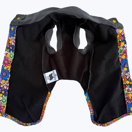 Flower Power McTog - Microfleece Waterproof Dog Jumper - Step In Poppers