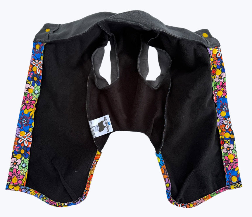 Flower Power McTog - Microfleece Waterproof Dog Jumper - Step In Poppers