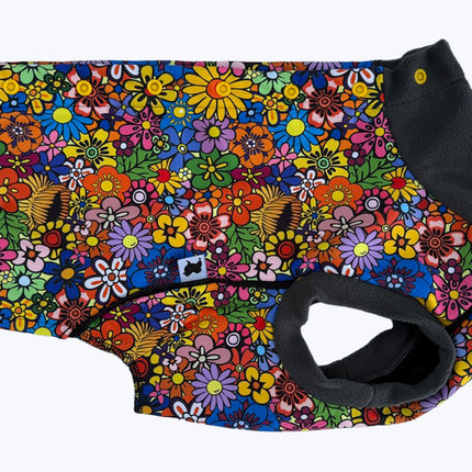 Flower Power McTog - Microfleece Waterproof Dog Jumper - Step In Poppers