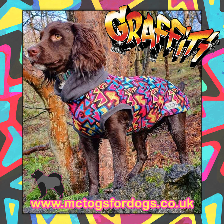 Graffiti McTog - Microfleece Waterproof Dog Sweater