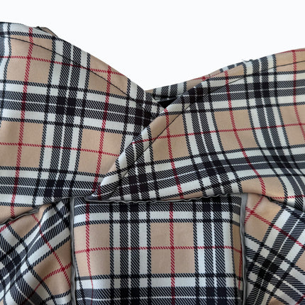 Close-up of Harris Pour Off waterproof PUL laminated microfleece dog coat fabric