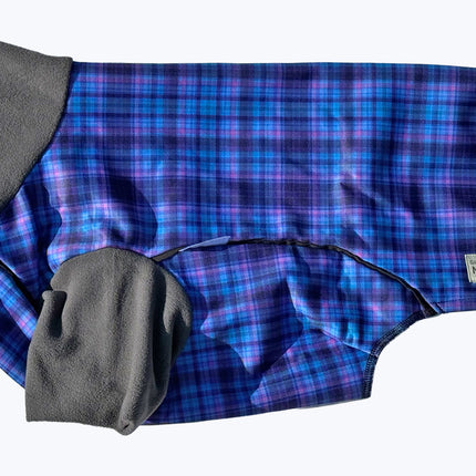 Heather Tide McTog -  Pullover Microfleece Waterproof Dog Jumper with Sleeves - Size 2 Deep to 5