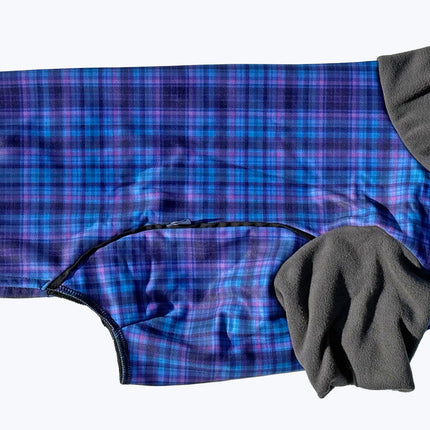 Heather Tide McTog -  Pullover Microfleece Waterproof Dog Jumper with Sleeves - Size 2 Deep to 5