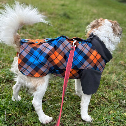 The Highlander McTog Dog Jumper - With Sleeves - Step In Poppers