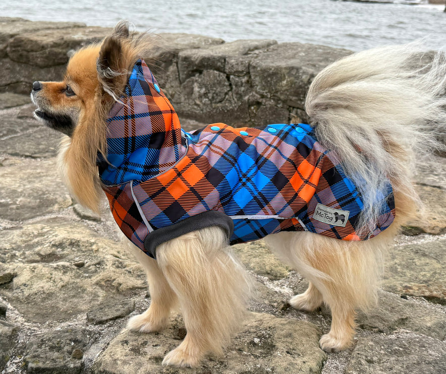Highlander waterproof dog jacket with lightweight microfleece comfort and body coverage