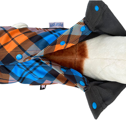 The Highlander McTog Dog Jumper - With Sleeves - Step In Poppers