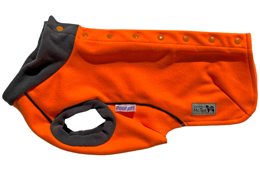 Jaffa McTog - Double Layer Microfleece Waterproof Dog Jacket - Step In Poppers