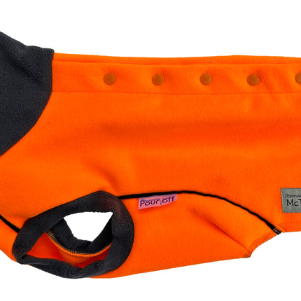 Jaffa Double Layer McTog - Microfleece Waterproof Dog Coat - Back Poppers