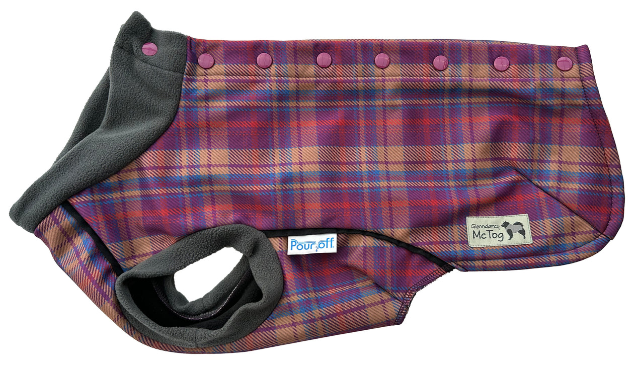 Nevis McTog - Microfleece Waterproof Dog Coat - Step In Poppers