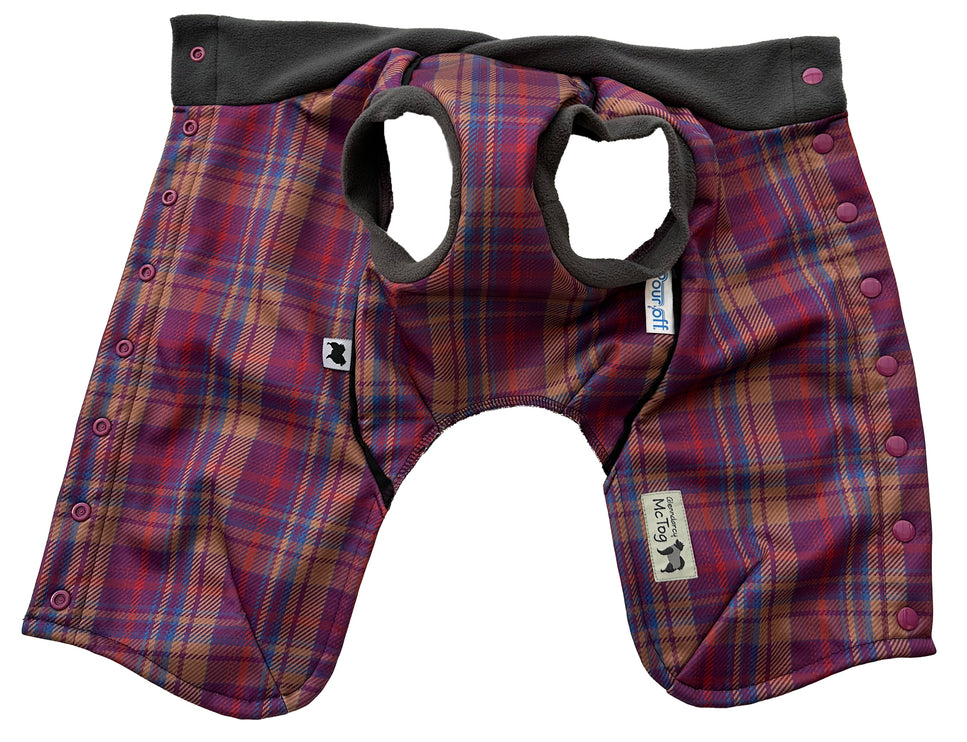 Nevis McTog - Microfleece Waterproof Dog Coat - Step In Poppers