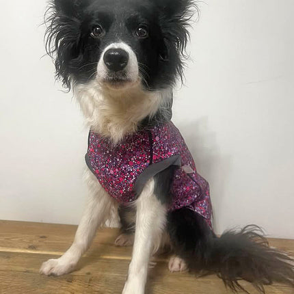 Planet Pink McTog - Microfleece Waterproof Dog Coat