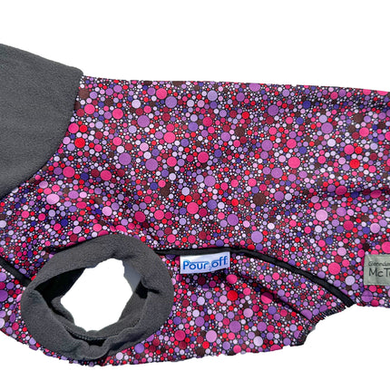 Planet Pink McTog - Microfleece Waterproof Dog Coat
