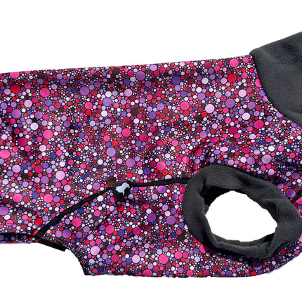Planet Pink McTog - Microfleece Waterproof Dog Coat