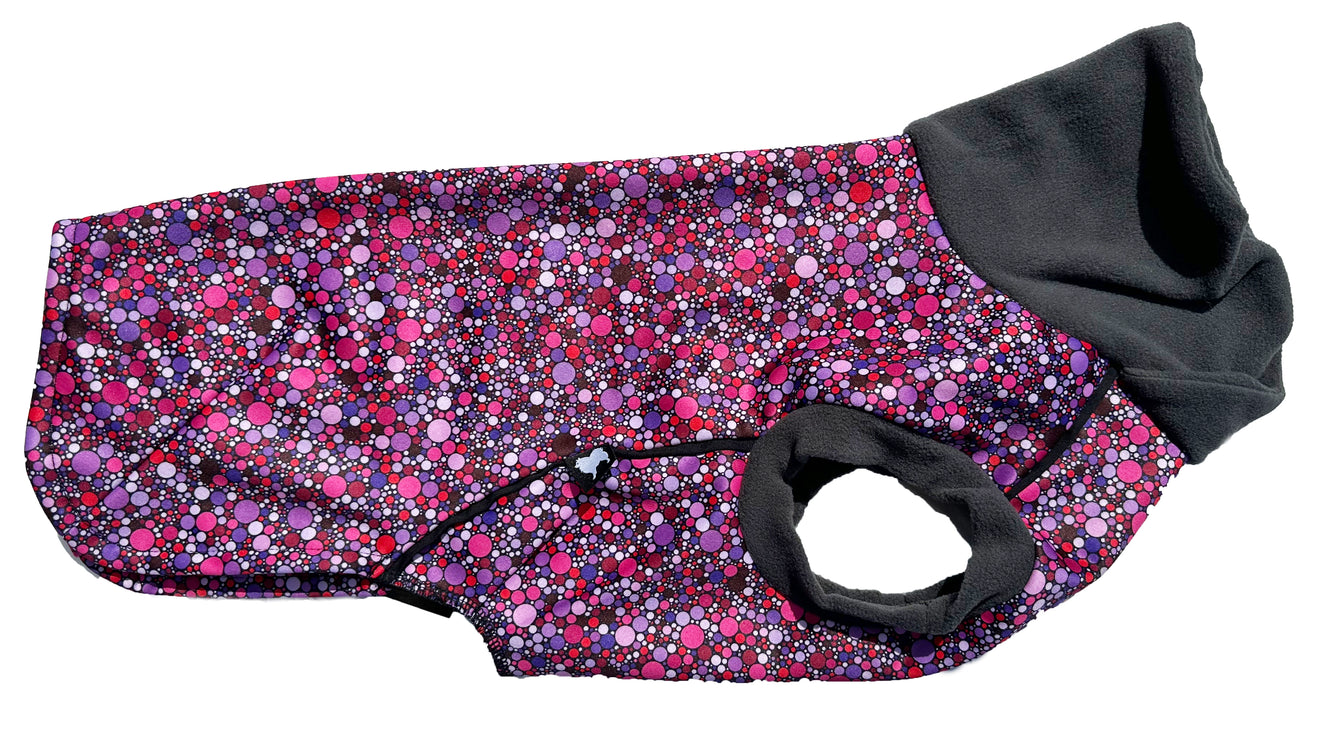 Planet Pink McTog - Microfleece Waterproof Dog Coat