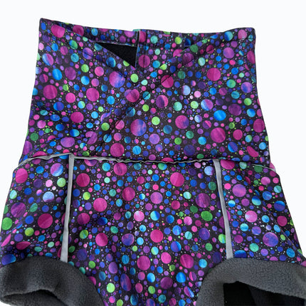 Glenndarcy Pour Off Bubblicious waterproof microfleece dog coat