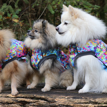 Razzle Dazzle McTog - Waterproof Microfleece Dog Jumper - Step In Poppers